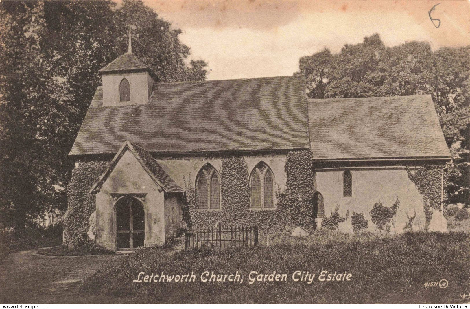 ROYAUME UNI - Angleterre - Letchworth Church - Garden City Estate - Carte Postale Ancienne - Hertfordshire
