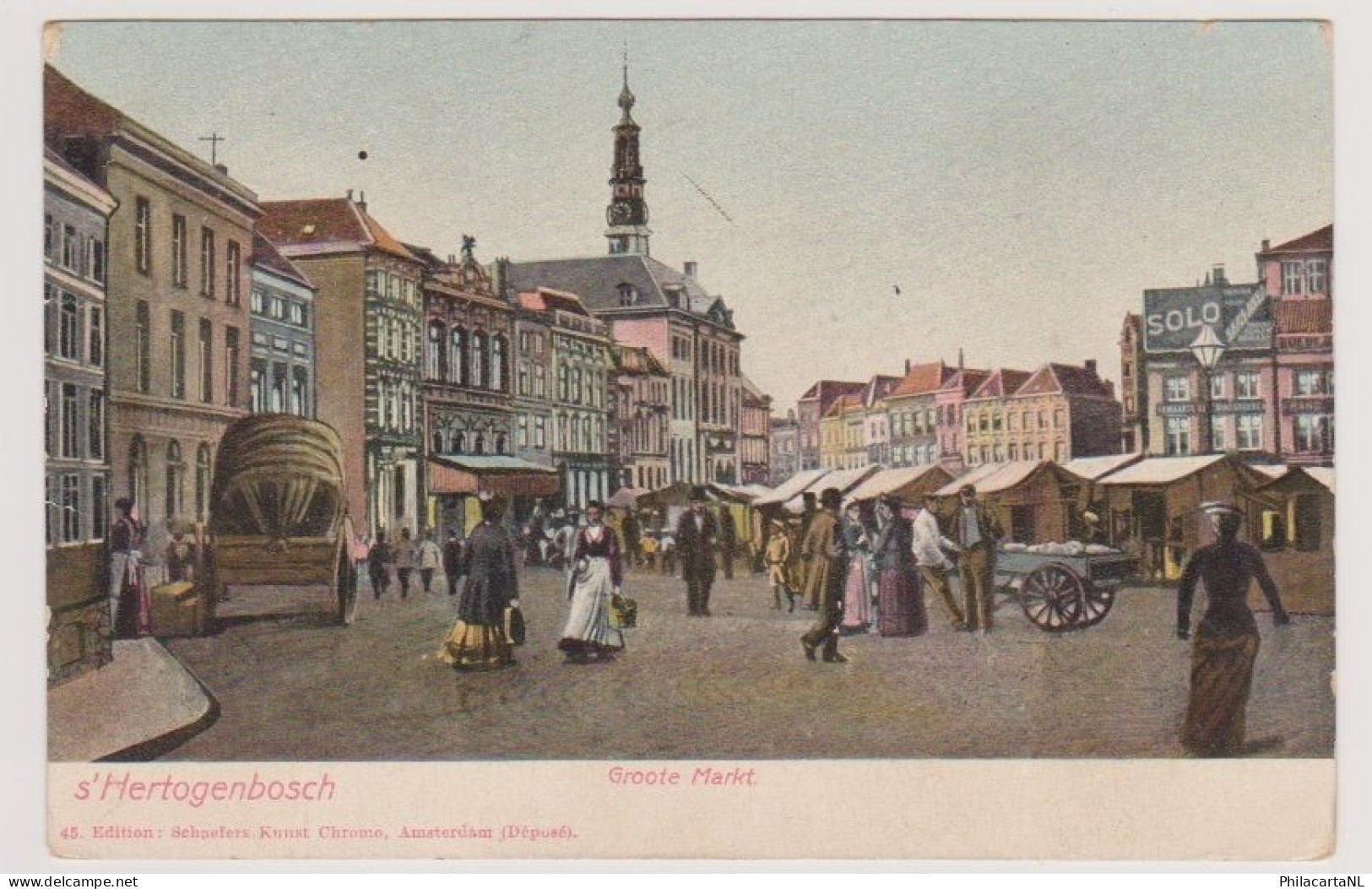 's-Hertogenbosch - Groote Markt Levendig - 's-Hertogenbosch