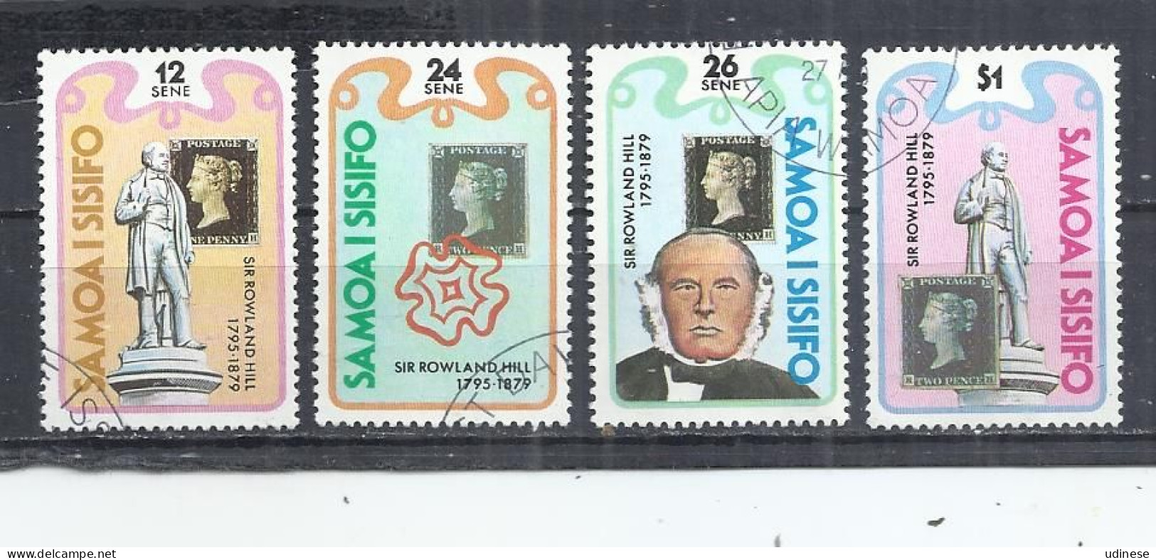 SAMOA AND SISIFO 1979 - SIR ROWLAND HILL - CPL. SET - USED OBLITERE GESTEMPELT USADO - Rowland Hill