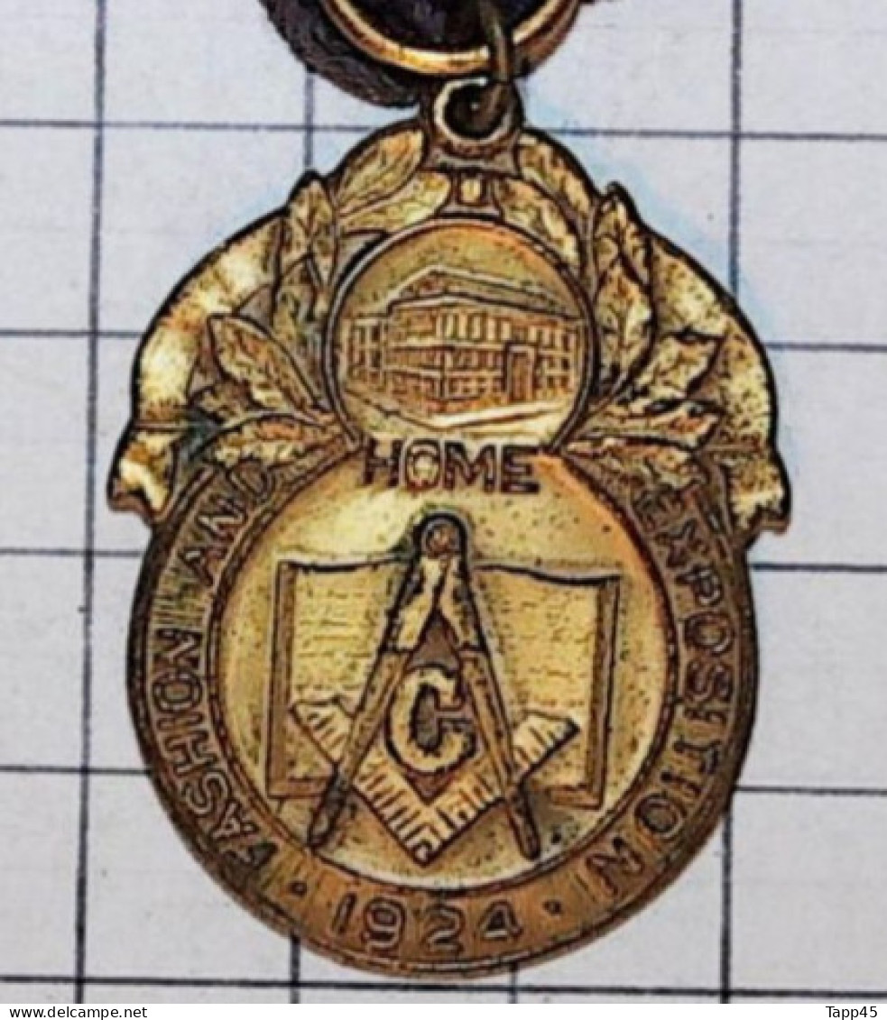 Médailles & Décorations  > Médaille Usa Franc Maçonnerie 1924 > Réf:Cl USA P 4/ 1 - USA