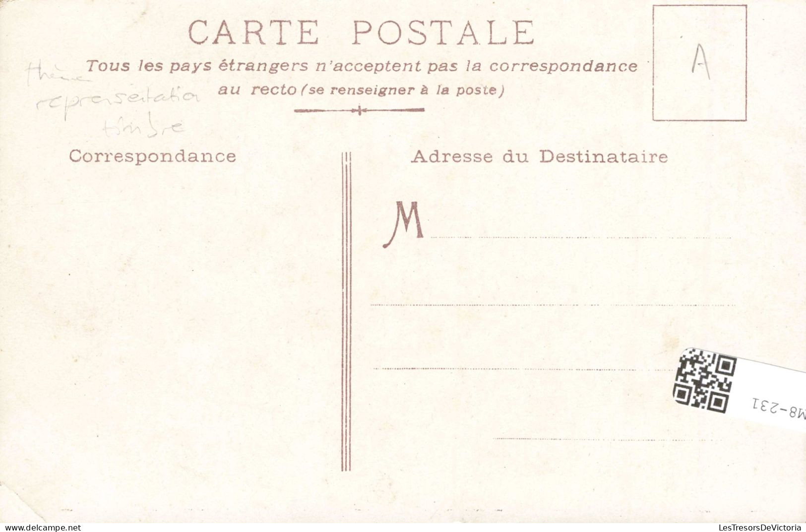 TIMBRES - Carte Avec Plusieurs Timbres Dessus - Fleurs - Carte Postale Ancienne - Sellos (representaciones)