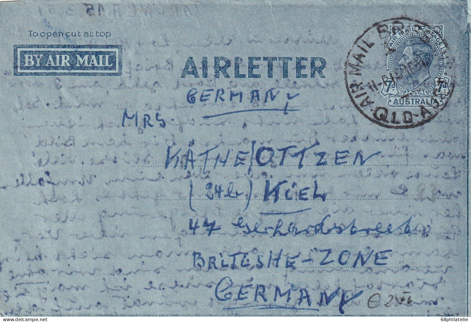 AUSTRALIE AEROGRAMME 1951 - Enteros Postales