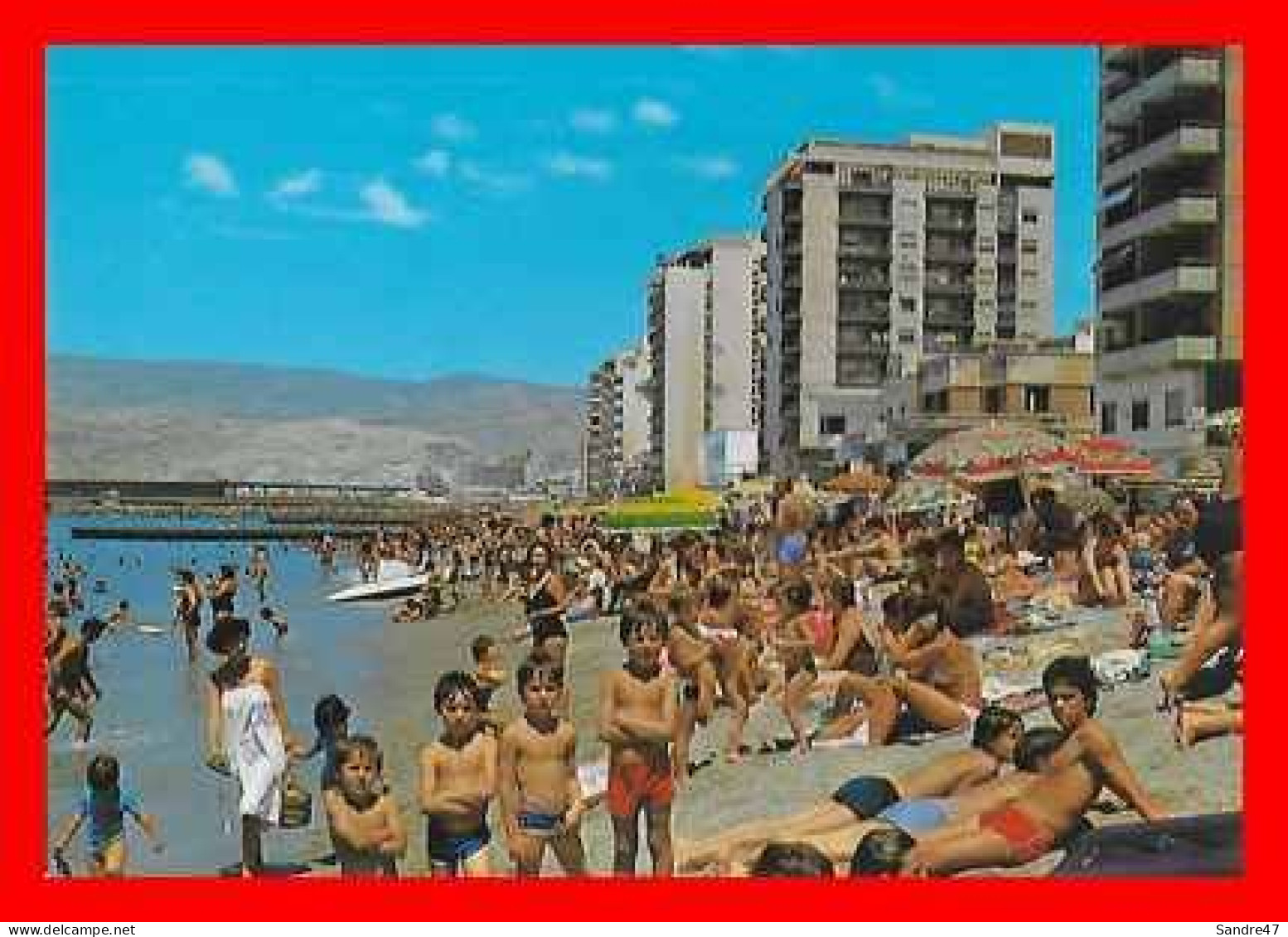 CPSM/gf ALMERIA (Espagne)  Vue Sur La Plage, Animée..*3563 - Almería