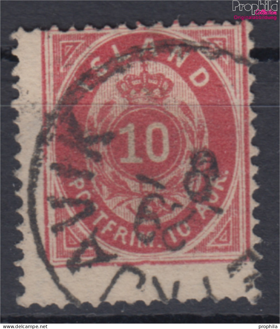 Island 8A Gestempelt 1876 Ziffer Mit Krone (10206245 - Prephilately