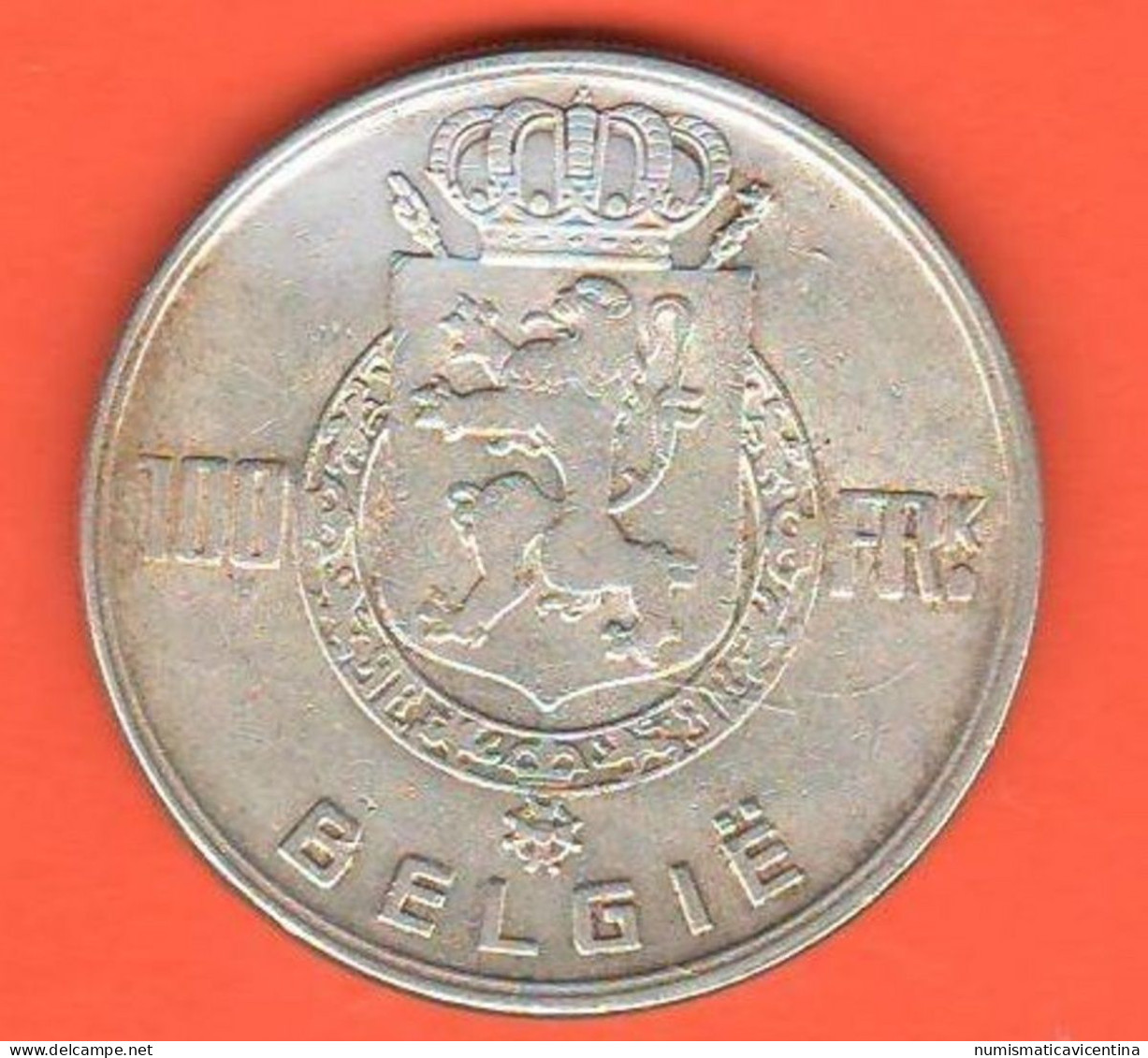Belgio 100 Francs 1951 Belgium Belgique België Silver Coin - 100 Franc