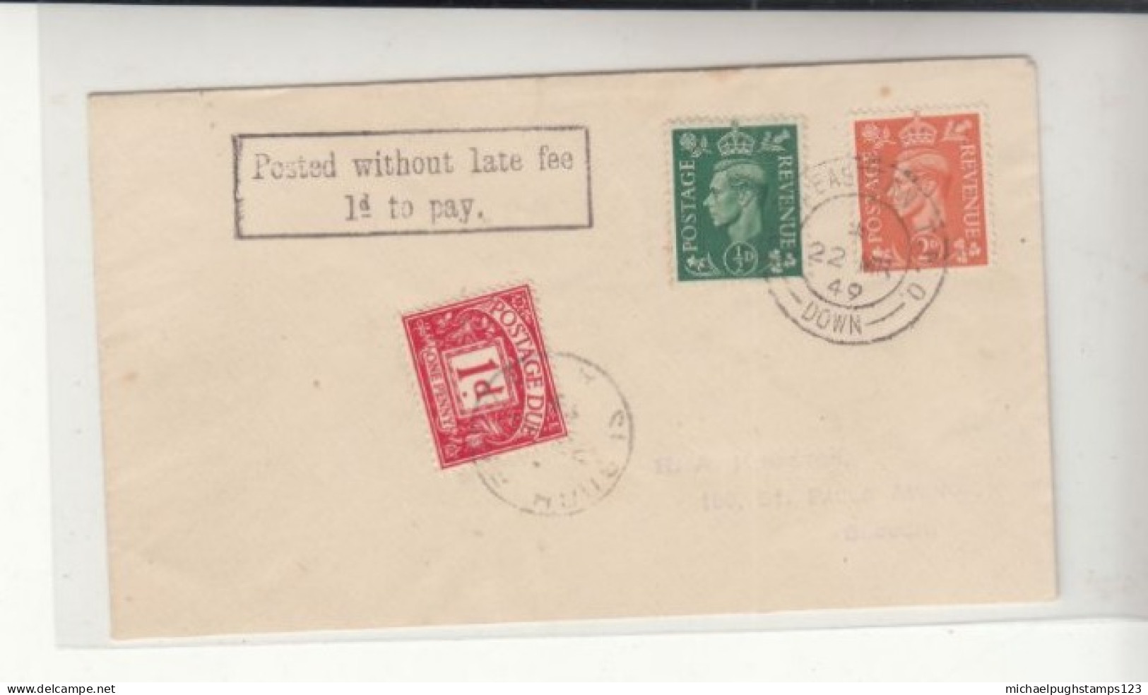 G.B. / Railways / Late Fee Mail / Tax - Ohne Zuordnung