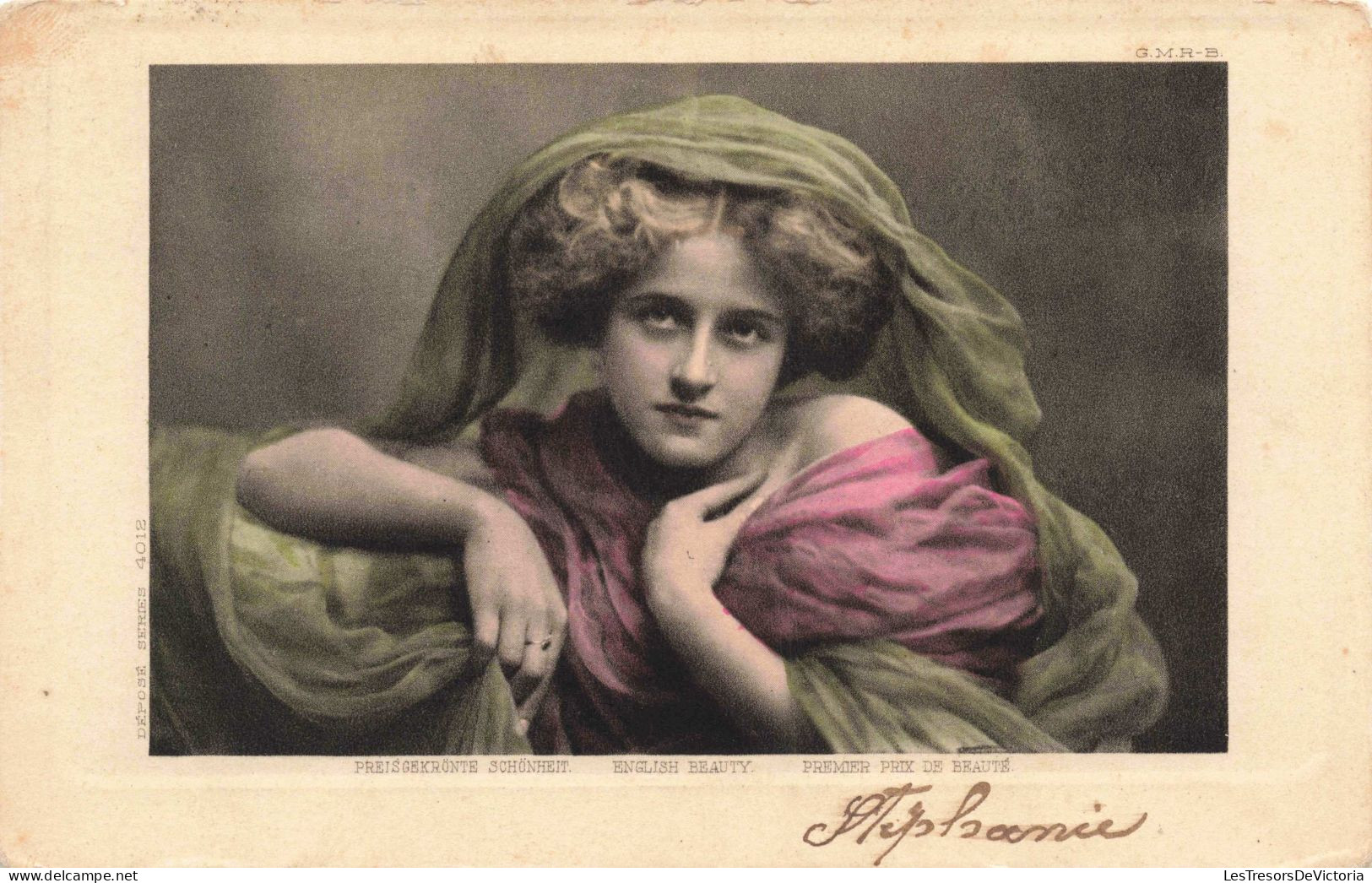 MODE - English Beauty - Colorisé -  Carte Postale Ancienne - Moda