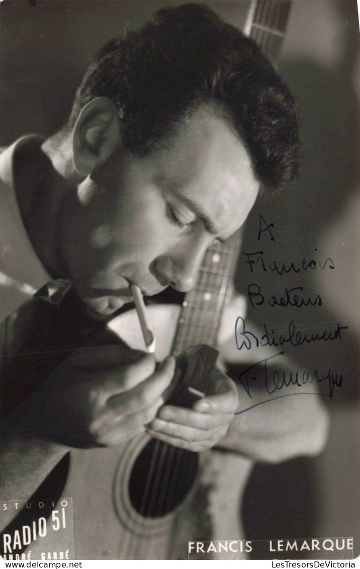 CELEBRITE - Francis Lemarque - Carte Postale Ancienne - Chanteurs & Musiciens