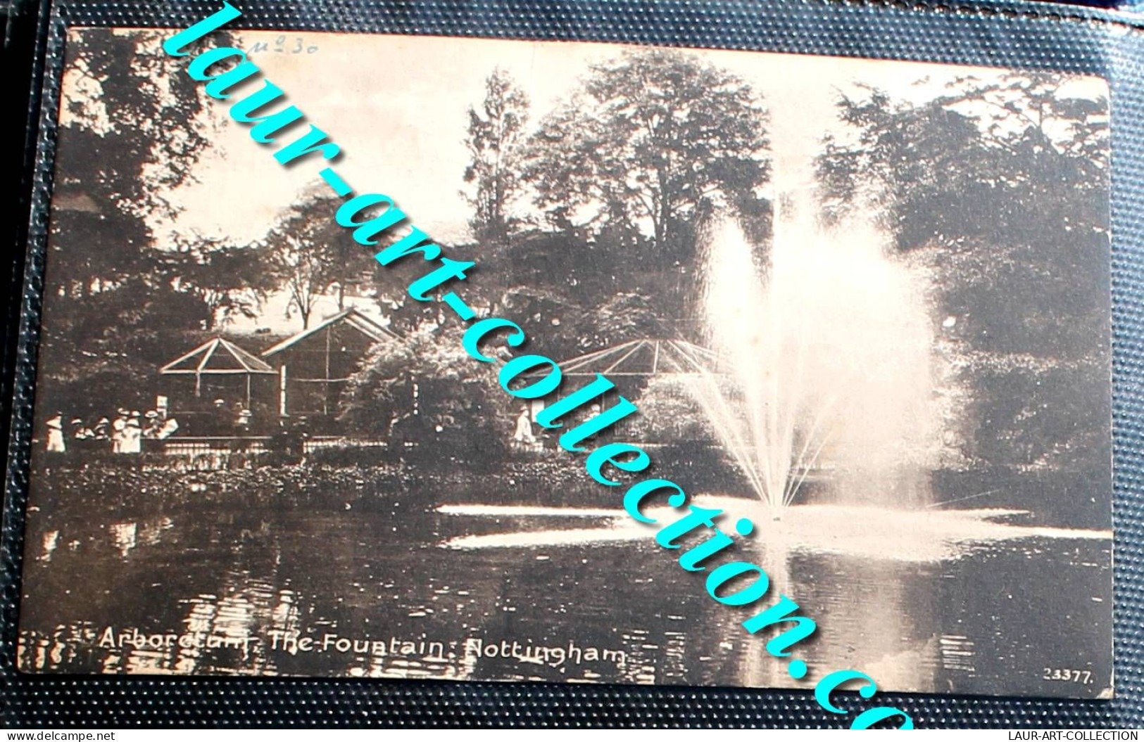 CPA ANGLETERRE ANIMÉ - NOTTINGHAM, ARBORETUM, LA FONTAINE, PARC JARDIN, CARTE POSTALE ANCIENNE POSTCARD (2154) - Nottingham