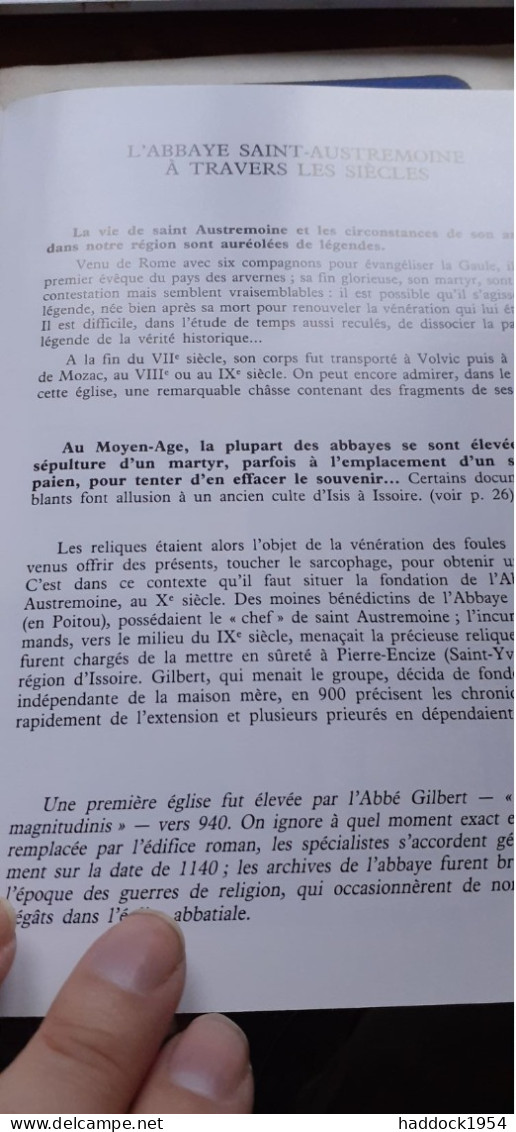 L'abbaye D'ISSOIRE MARIE-CLAIRE RICARD Lescuyer 1992 - Auvergne