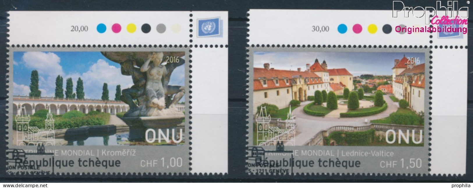 UNO - Genf 961-962 (kompl.Ausg.) Gestempelt 2016 UNESCO Welterbe (10196840 - Gebraucht