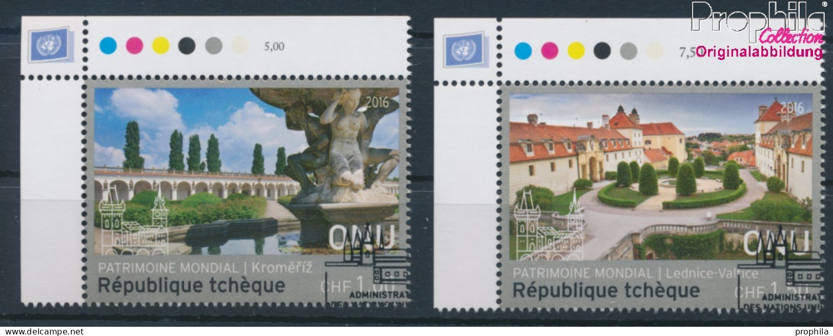 UNO - Genf 961-962 (kompl.Ausg.) Gestempelt 2016 UNESCO Welterbe (10196841 - Oblitérés