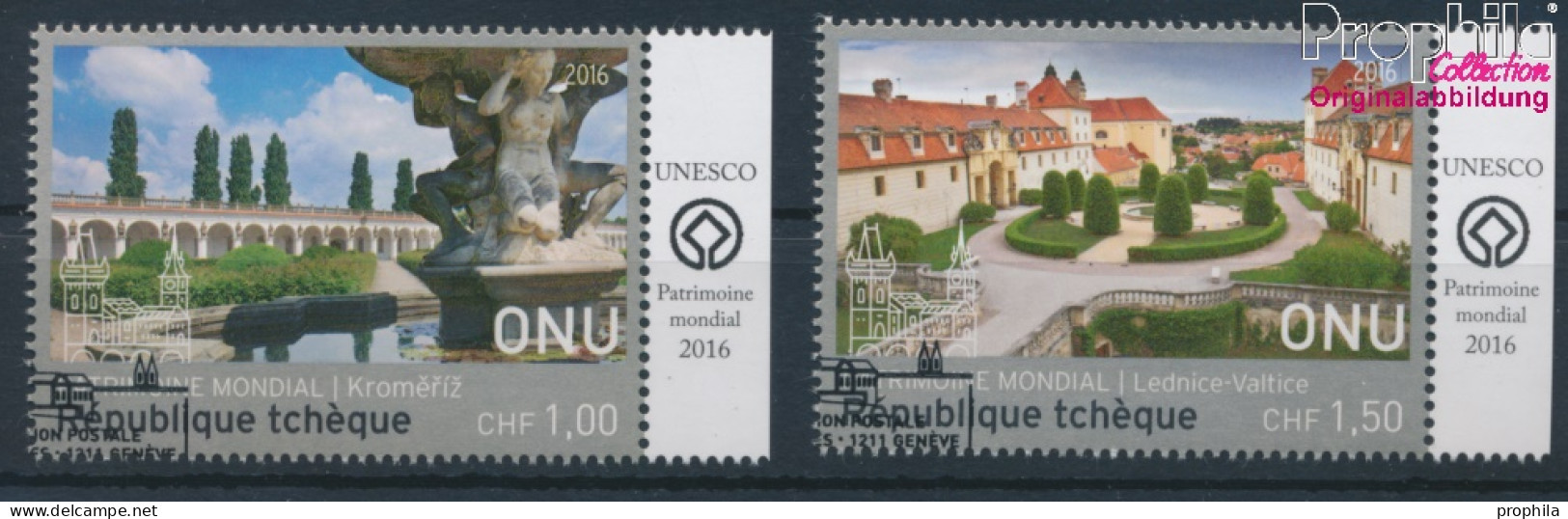 UNO - Genf 961-962 (kompl.Ausg.) Gestempelt 2016 UNESCO Welterbe (10196848 - Gebraucht