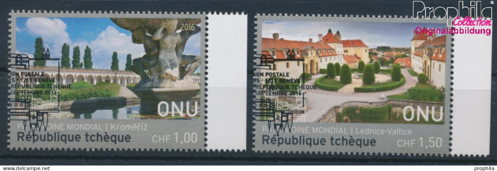 UNO - Genf 961-962 (kompl.Ausg.) Gestempelt 2016 UNESCO Welterbe (10196852 - Gebraucht