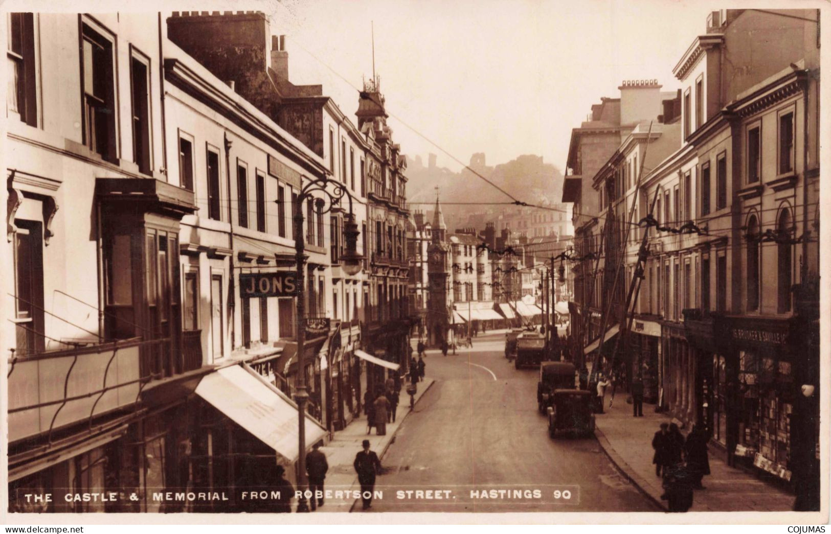 ANGLETERRE _S21647_ The Castel & Memorial From Robertson Street Hastings 90 - Hastings