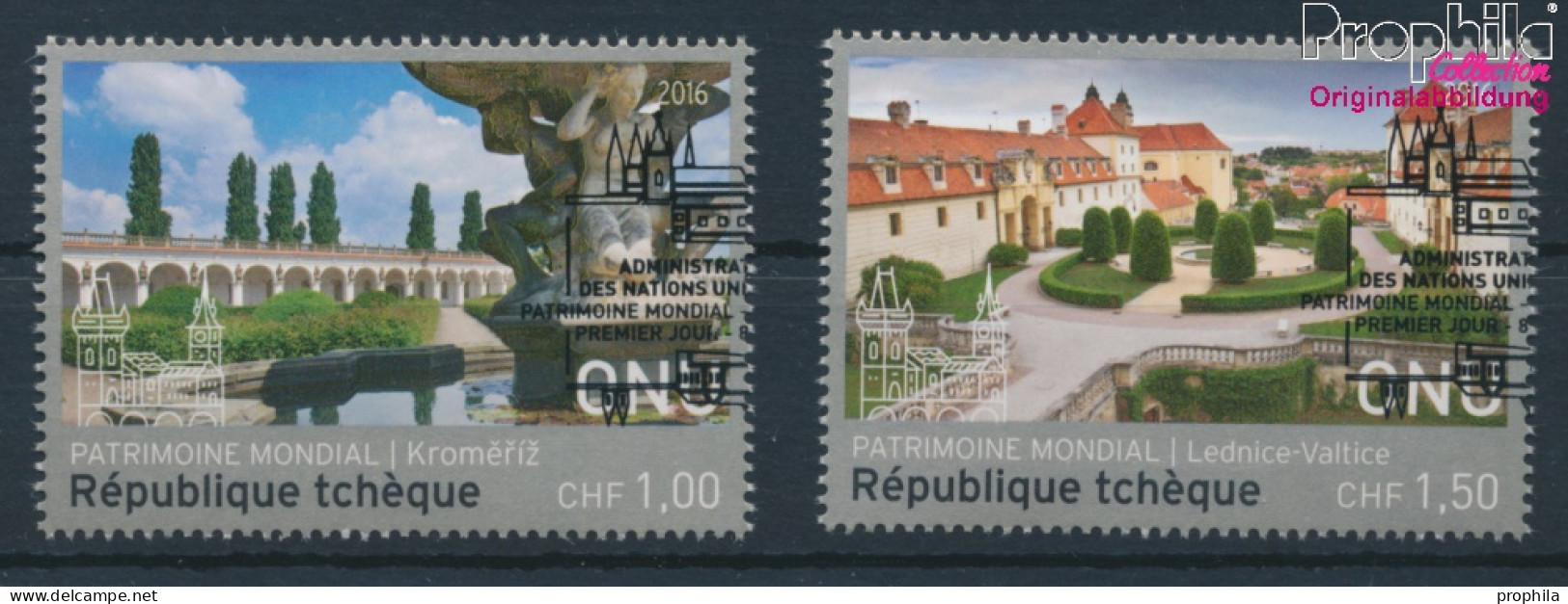 UNO - Genf 961-962 (kompl.Ausg.) Gestempelt 2016 UNESCO Welterbe (10196855 - Gebraucht