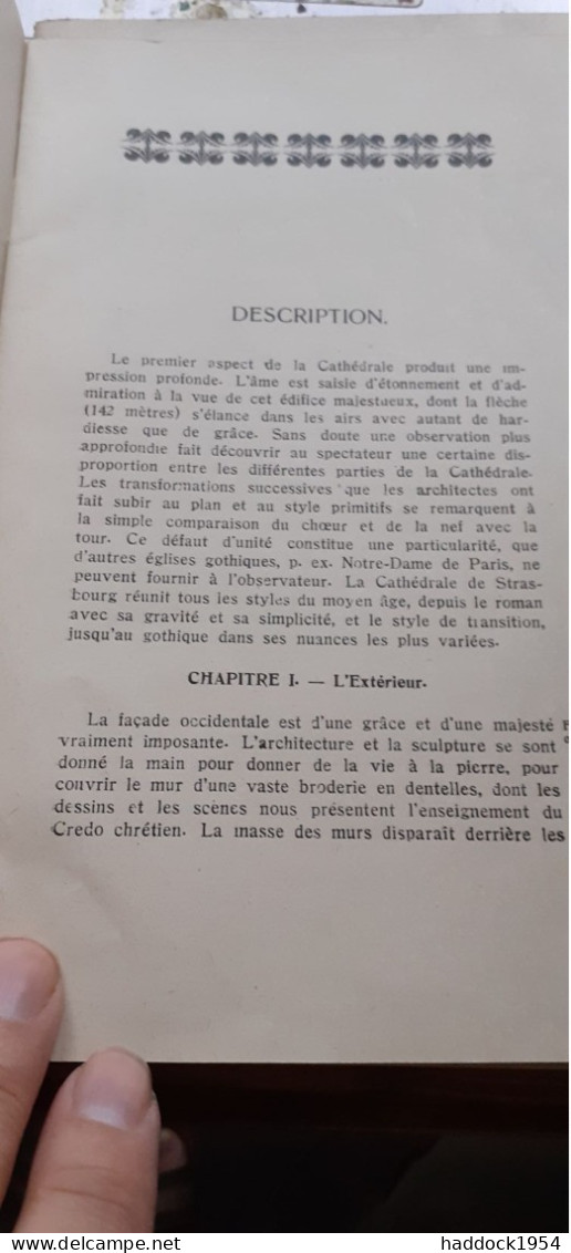 La Cathédrale De STRASBOURG ABBE J. GASS Librairie Union 1929 - Alsace