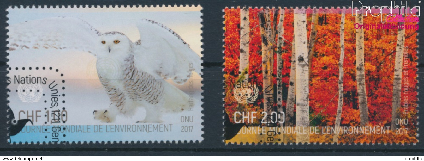 UNO - Genf 1008-1009 (kompl.Ausg.) Gestempelt 2017 Tag Der Umwelt (10196835 - Usati