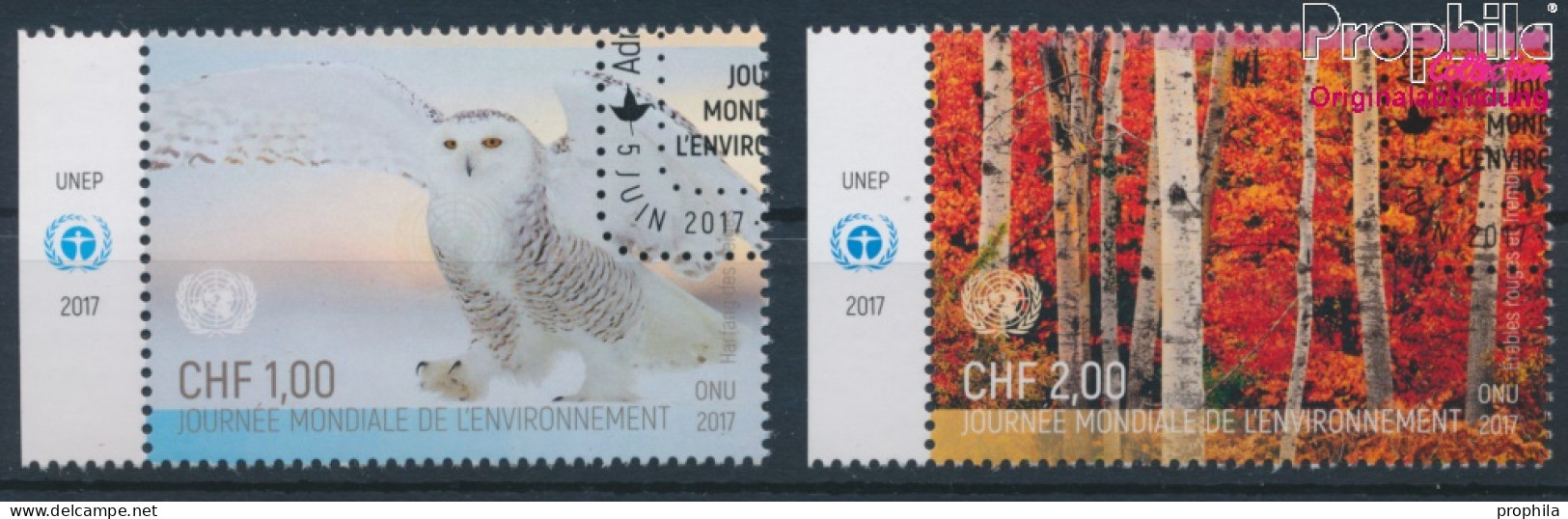 UNO - Genf 1008-1009 (kompl.Ausg.) Gestempelt 2017 Tag Der Umwelt (10196836 - Usados