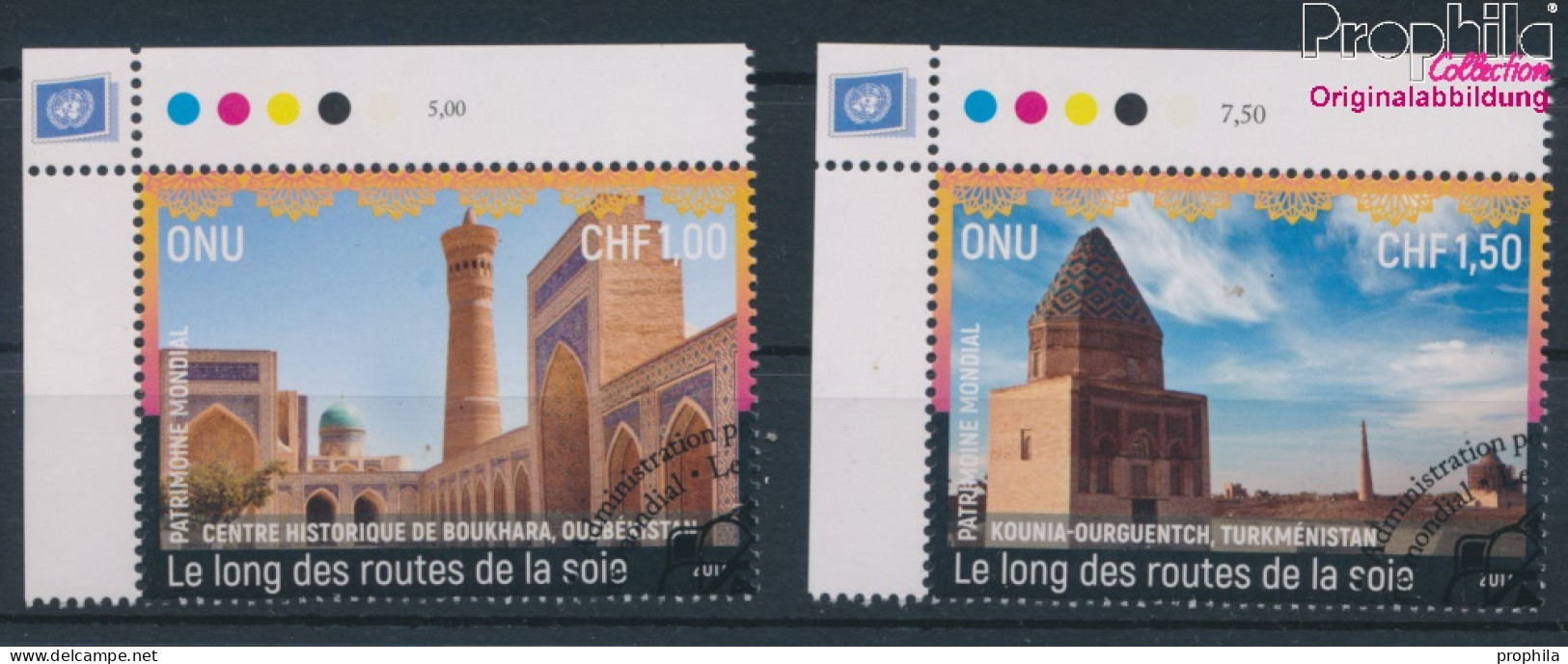 UNO - Genf 1010-1011 (kompl.Ausg.) Gestempelt 2017 Entlang Der Seidenstraße (10196800 - Used Stamps