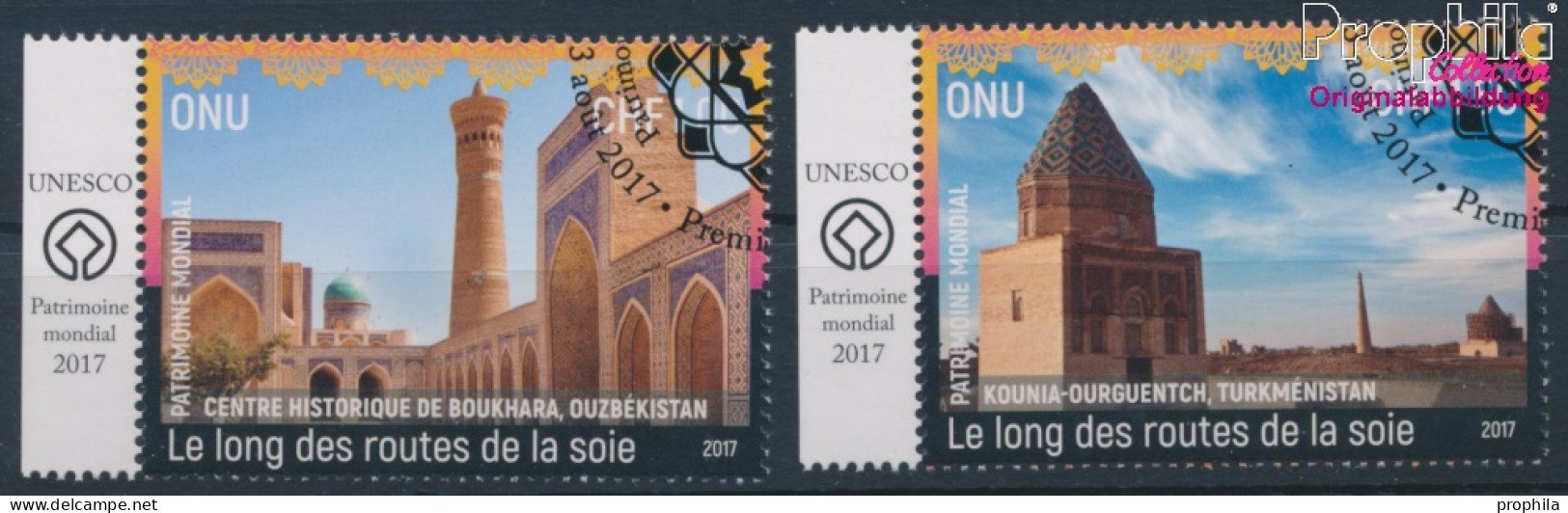 UNO - Genf 1010-1011 (kompl.Ausg.) Gestempelt 2017 Entlang Der Seidenstraße (10196816 - Gebraucht