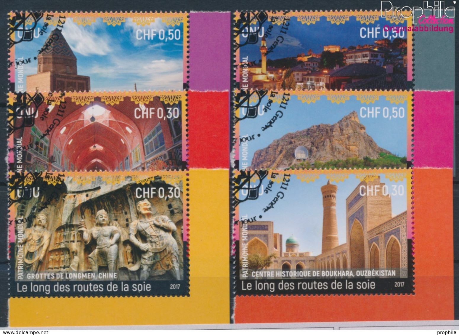 UNO - Genf 1012-1017 (kompl.Ausg.) Gestempelt 2017 Entlang Der Seidenstraße (10196797 - Used Stamps