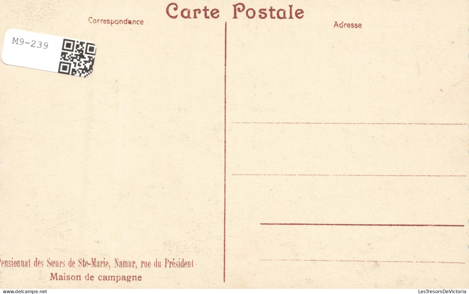 BELGIQUE - Namur - Pensionnat Des Sœurs De Ste Marie - Maison De Campagne - Carte Postale Ancienne - Namur