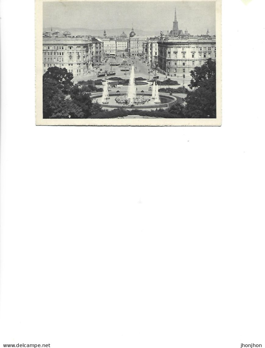 Osterreich - Postcard Unused -  Vienna, Schwarzenbergplatz With High-jet Fountain - Ringstrasse