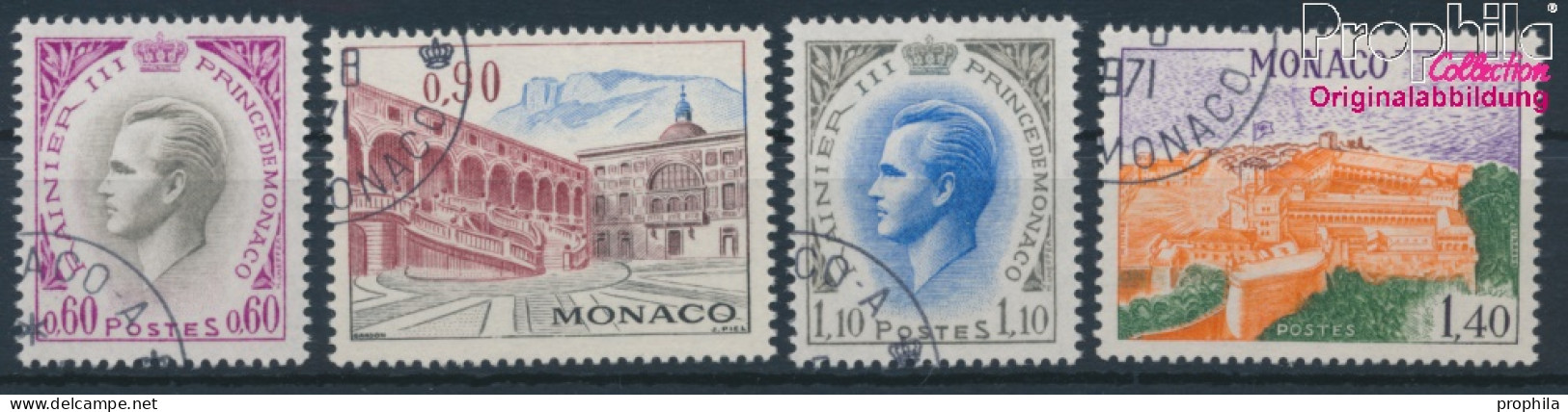 Monaco 1017-1020 (kompl.Ausg.) Gestempelt 1971 Freimarken (10196424 - Usados