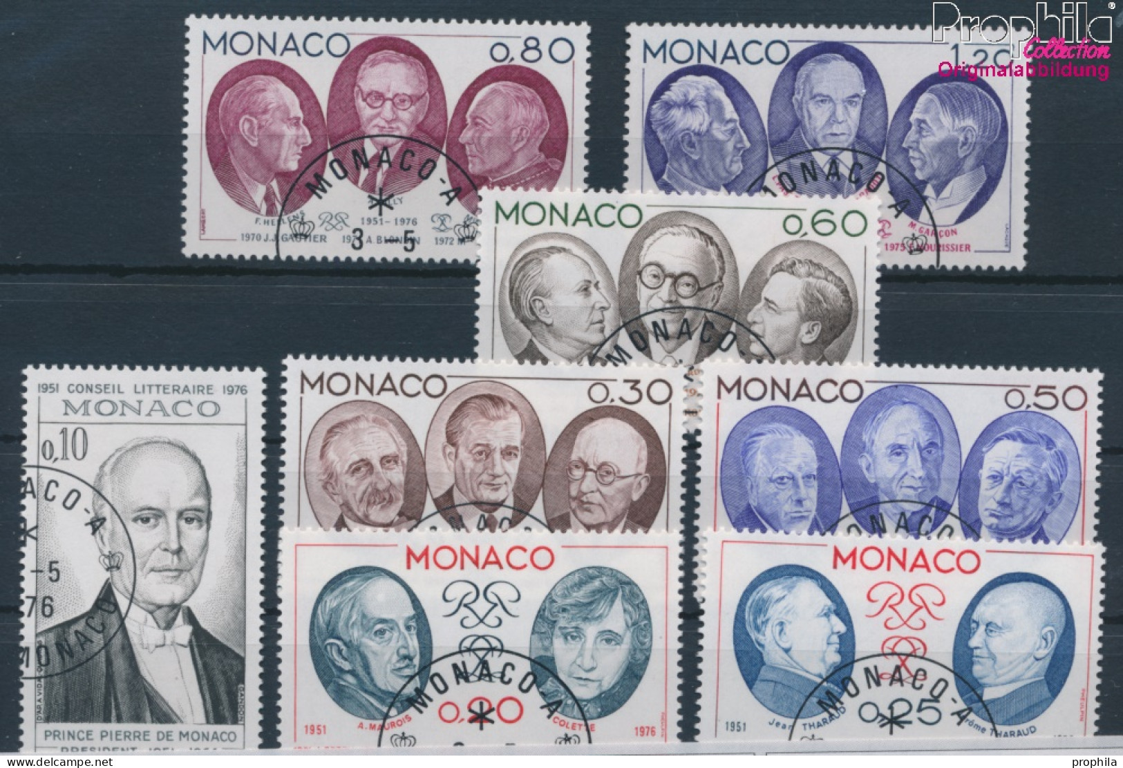 Monaco 1211-1218 (kompl.Ausg.) Gestempelt 1976 Literarischer Rat (10196364 - Usados