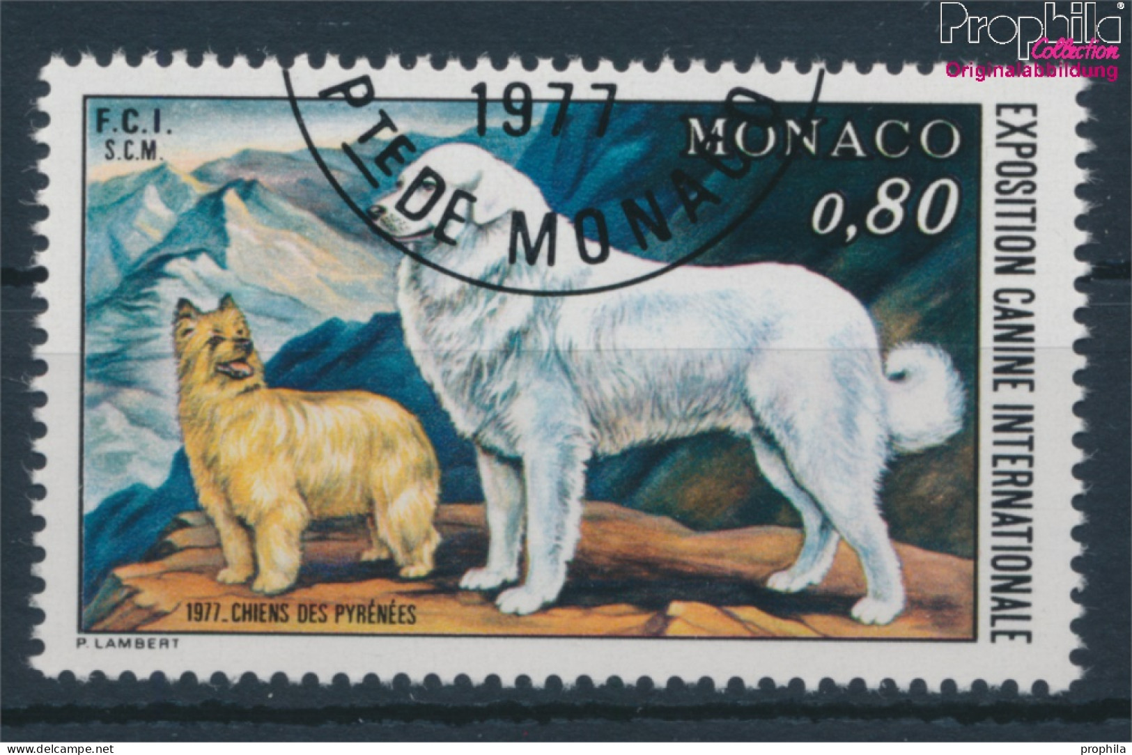 Monaco 1265 (kompl.Ausg.) Gestempelt 1977 Hundeausstellung (10196346 - Usados