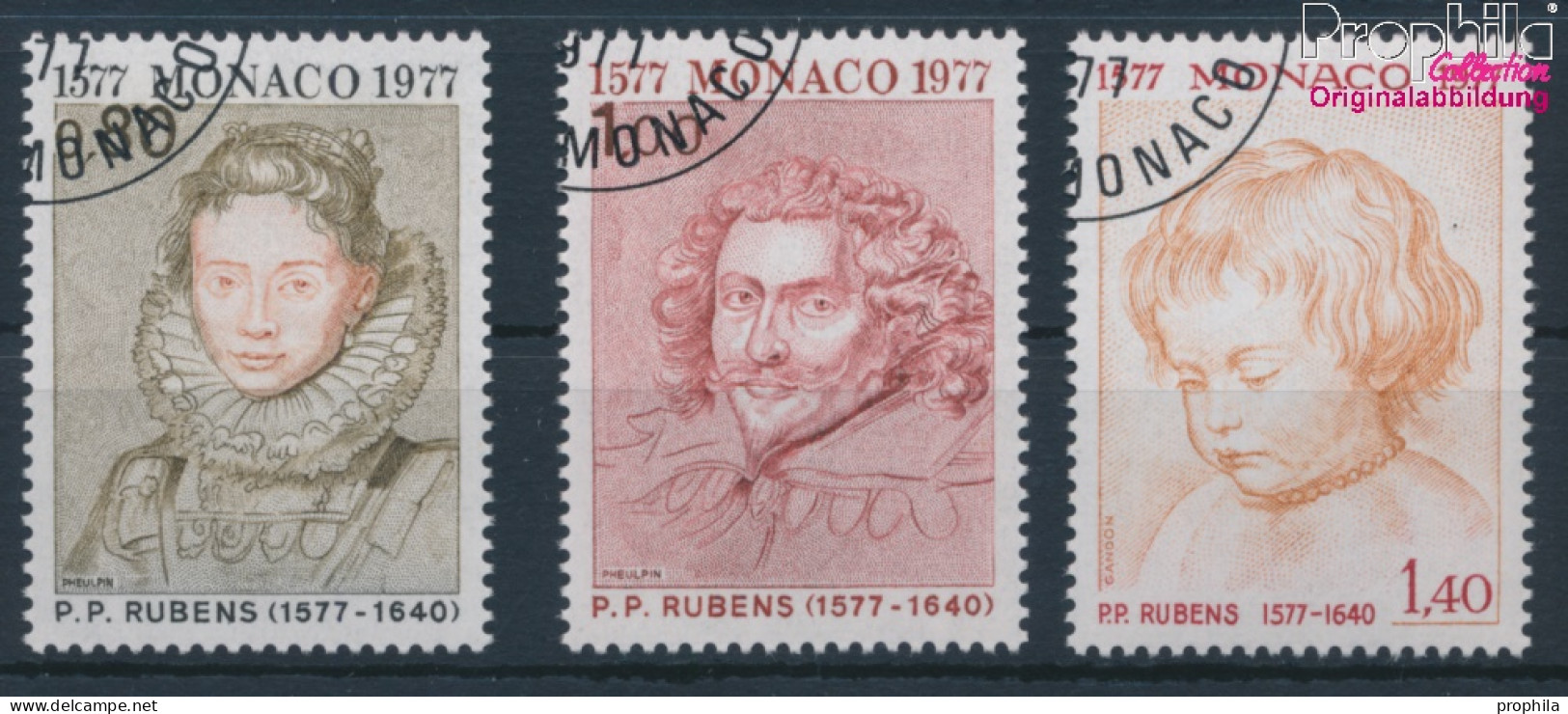 Monaco 1270-1272 (kompl.Ausg.) Gestempelt 1977 Peter Paul Rubens (10196342 - Usados