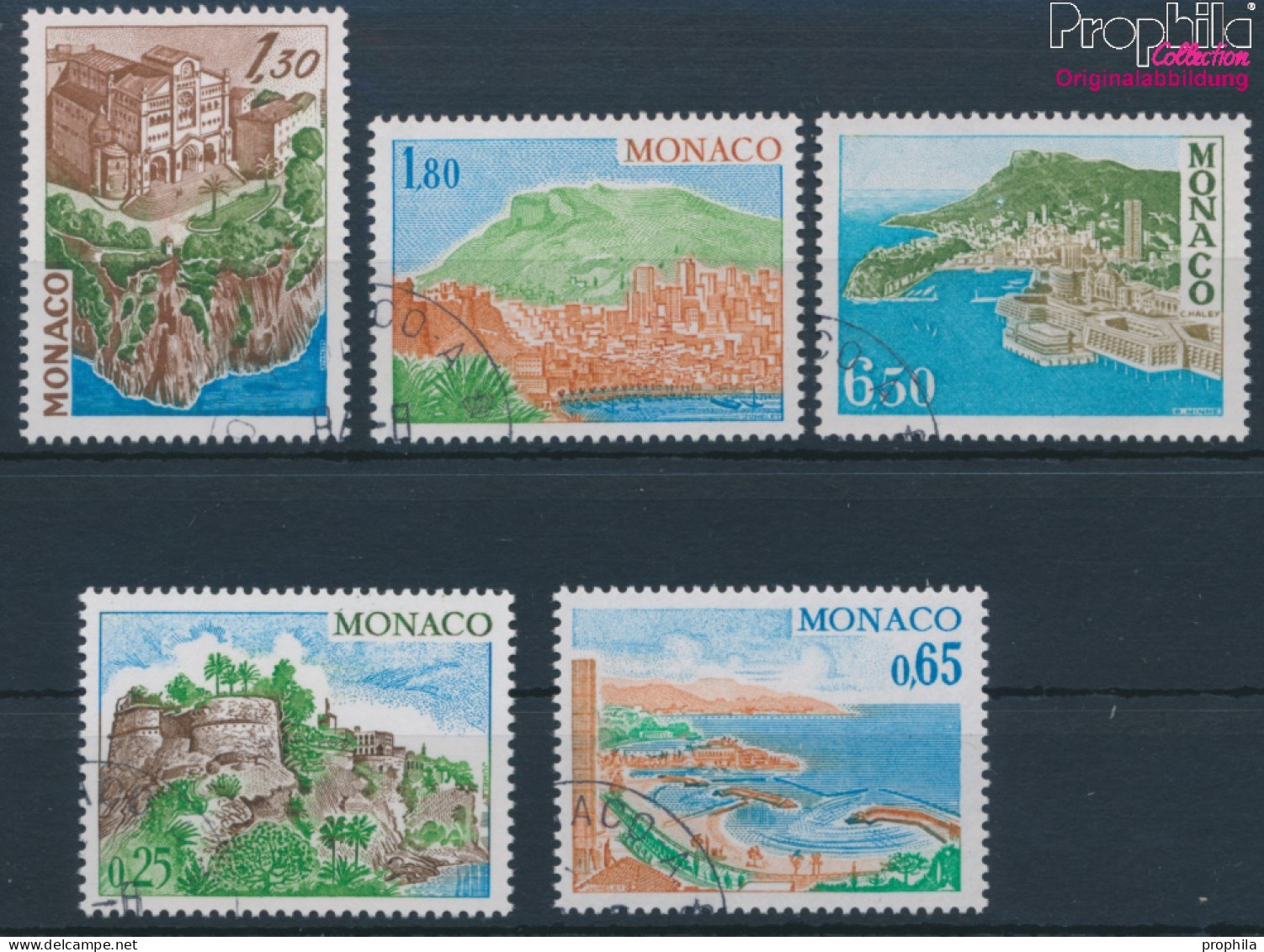 Monaco 1331-1335 (kompl.Ausg.) Gestempelt 1978 Ansichten Und Bauwerke (10196327 - Usados