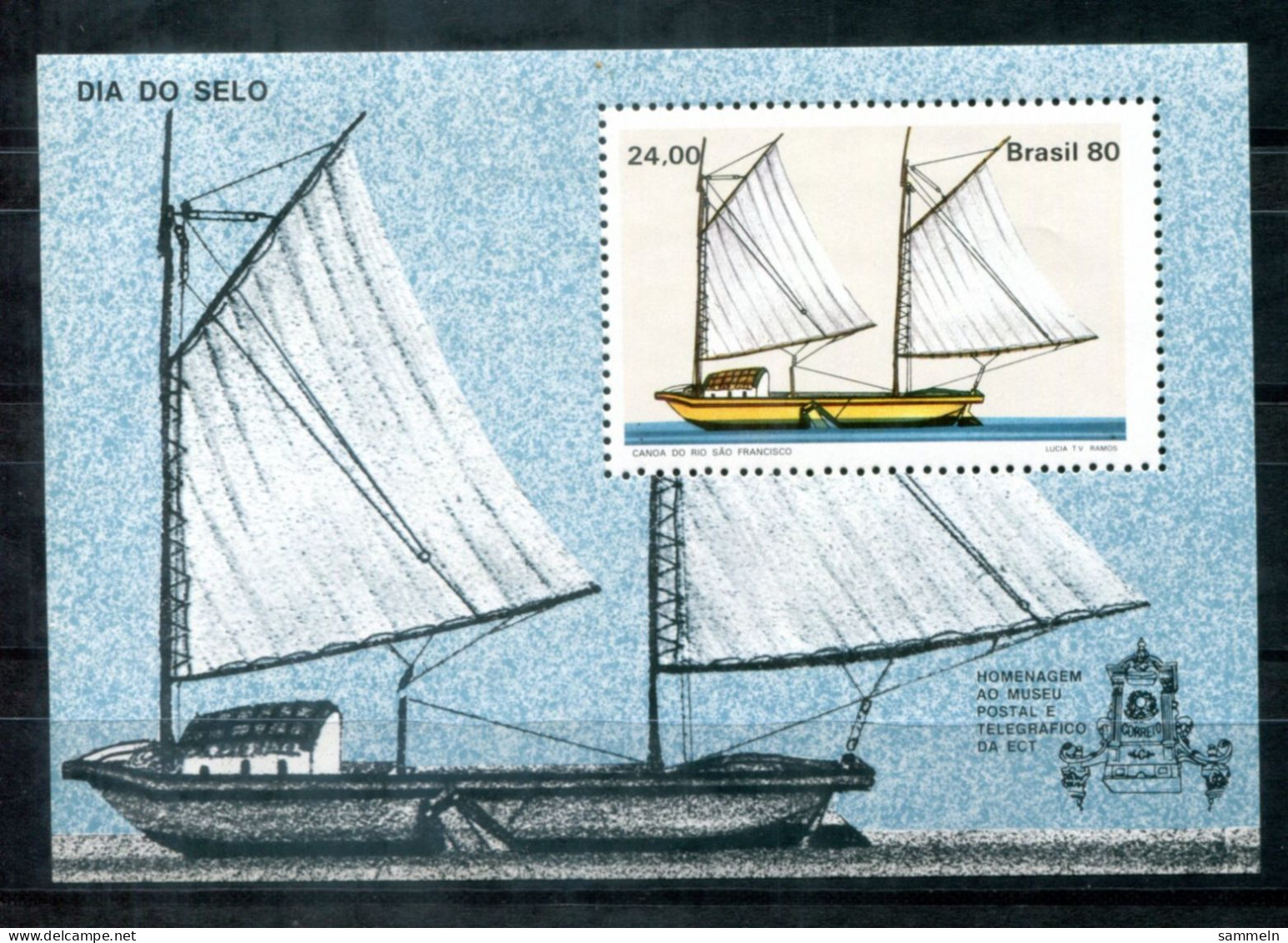 BRASILIEN Block 43, Bl.43 Mnh - Schiff, Ship, Bateau - BRAZIL / BRÉSIL - Blocs-feuillets