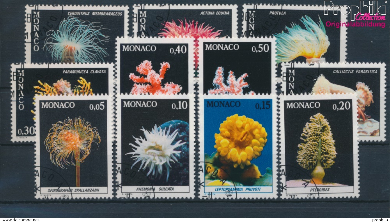 Monaco 1449-1459 (kompl.Ausg.) Gestempelt 1980 Fauna Des Mittelmeeres (10196291 - Used Stamps