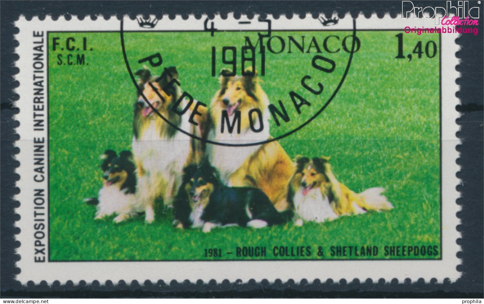 Monaco 1480 (kompl.Ausg.) Gestempelt 1981 Hundeausstellung (10196284 - Oblitérés