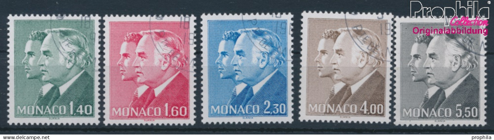 Monaco 1481-1485 (kompl.Ausg.) Gestempelt 1981 Freimarken: Fürst Rainier III. (10196283 - Used Stamps