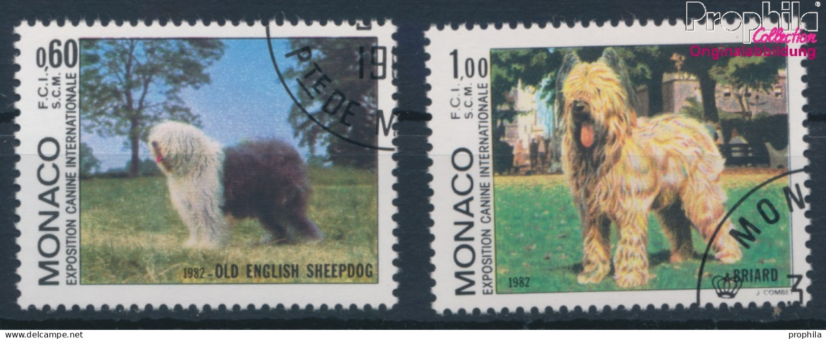 Monaco 1533-1534 (kompl.Ausg.) Gestempelt 1982 Hundeausstellung (10196270 - Used Stamps