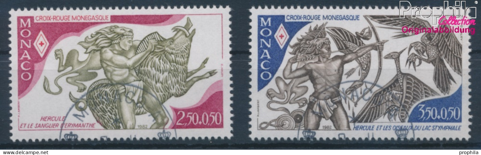 Monaco 1551-1552 (kompl.Ausg.) Gestempelt 1982 Rotes Kreuz (10198054 - Used Stamps