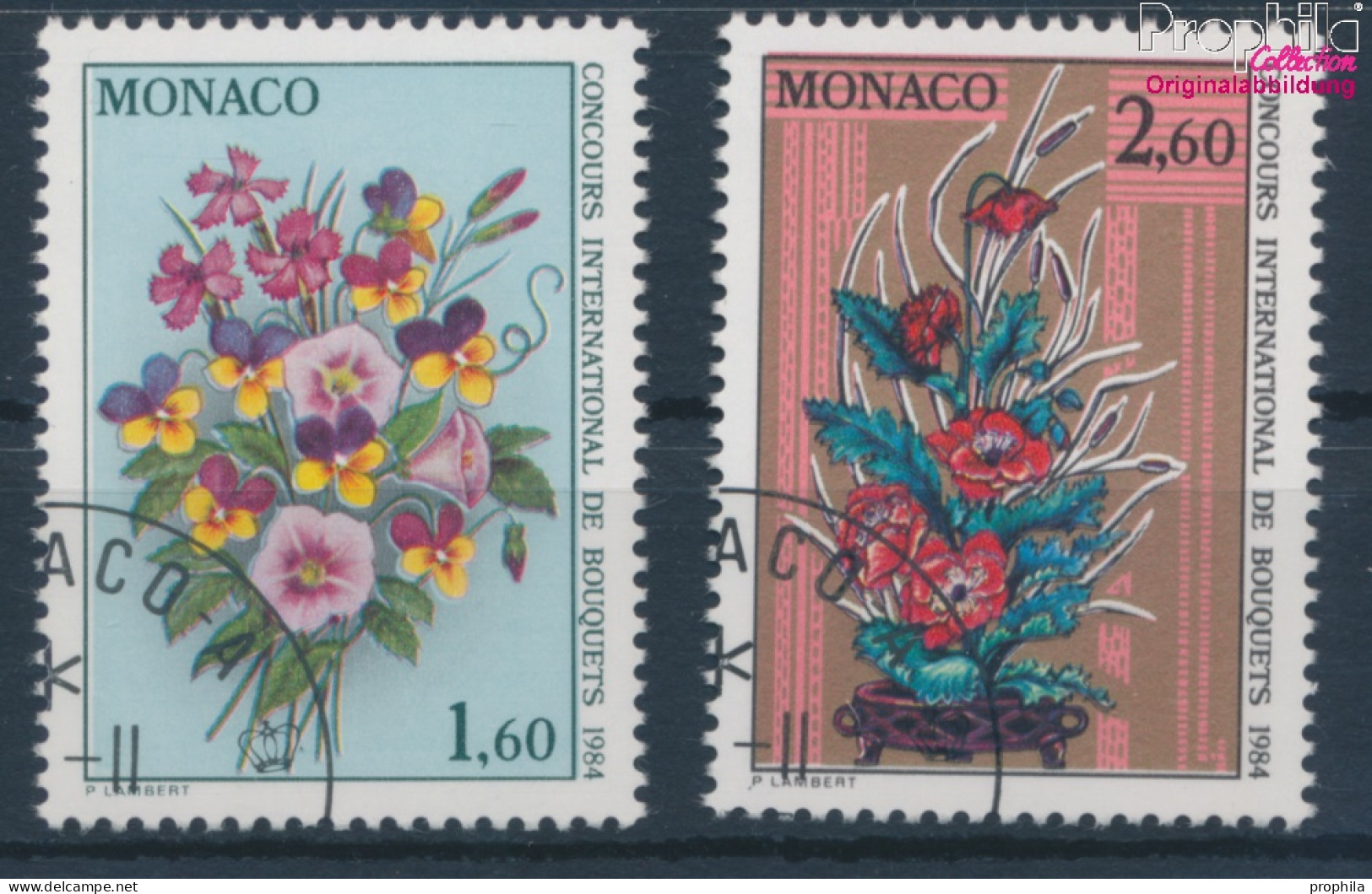 Monaco 1602-1603 (kompl.Ausg.) Gestempelt 1983 Blumenbinderei (10198033 - Usados