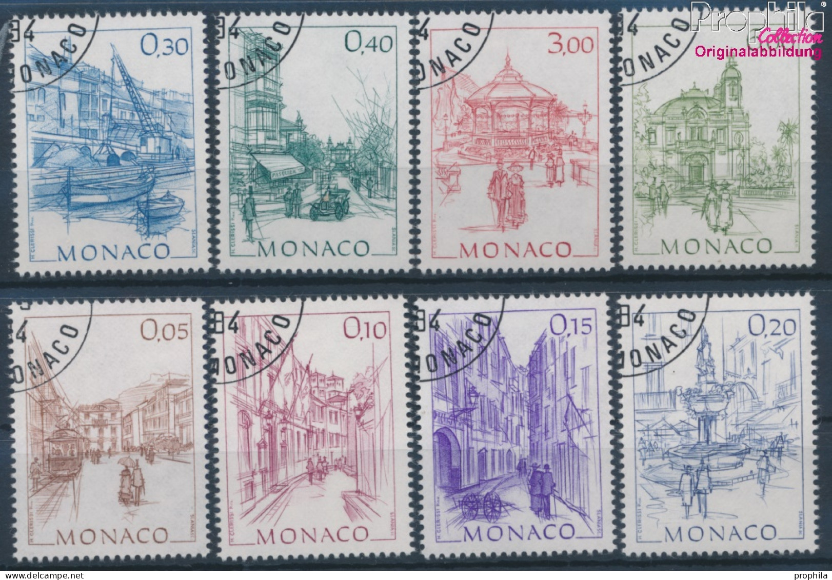 Monaco 1634-1641 (kompl.Ausg.) Gestempelt 1984 Frühere Ansichten Aus Monaco (10198022 - Used Stamps