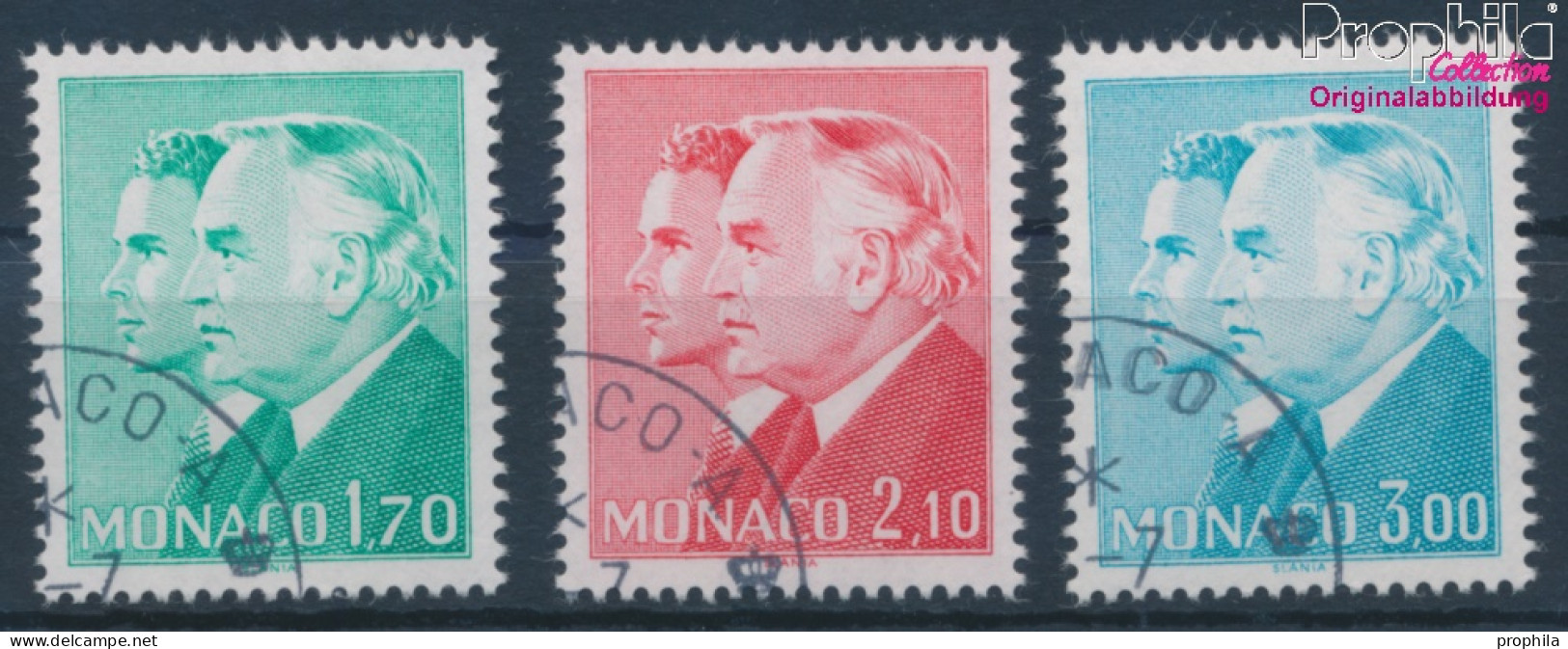 Monaco 1646-1648 (kompl.Ausg.) Gestempelt 1984 Freimarken: Fürst Rainier III. (10198021 - Used Stamps