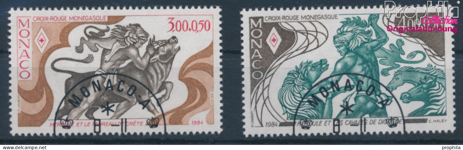 Monaco 1651-1652 (kompl.Ausg.) Gestempelt 1984 Rotes Kreuz (10198019 - Oblitérés