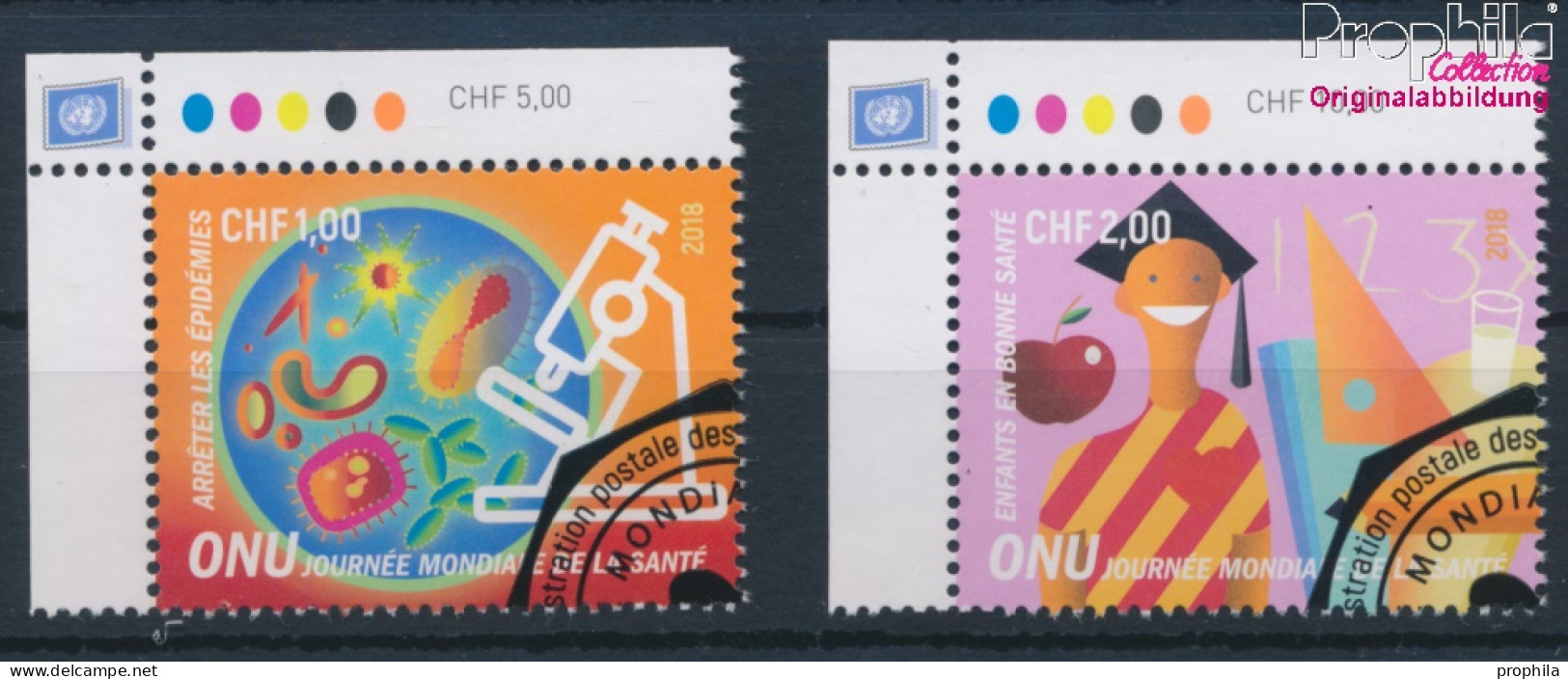 UNO - Genf 1029-1030 (kompl.Ausg.) Gestempelt 2018 Weltgesundheitstag (10196759 - Usados