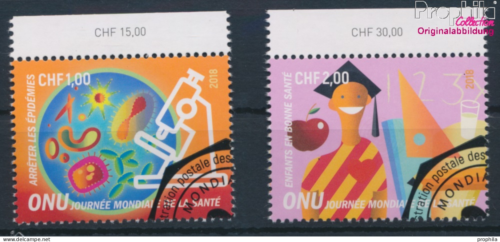 UNO - Genf 1029-1030 (kompl.Ausg.) Gestempelt 2018 Weltgesundheitstag (10196762 - Usados