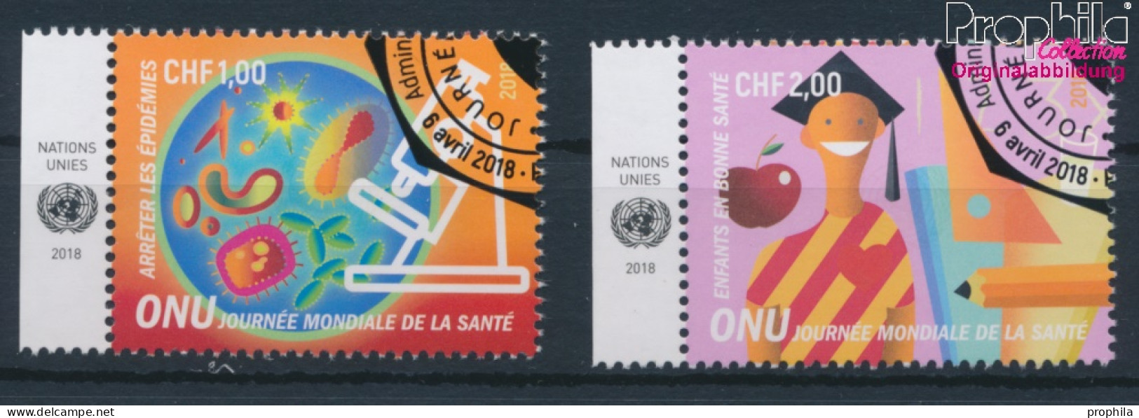 UNO - Genf 1029-1030 (kompl.Ausg.) Gestempelt 2018 Weltgesundheitstag (10196763 - Used Stamps