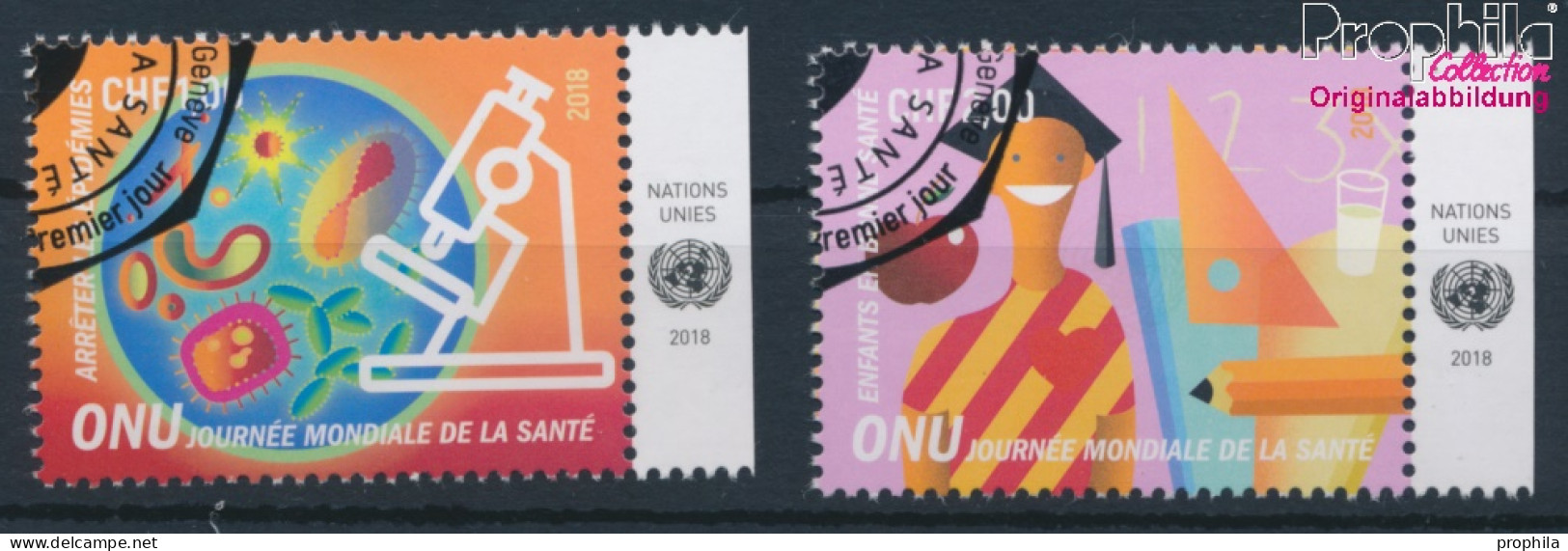 UNO - Genf 1029-1030 (kompl.Ausg.) Gestempelt 2018 Weltgesundheitstag (10196764 - Gebraucht