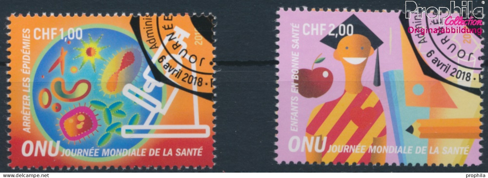 UNO - Genf 1029-1030 (kompl.Ausg.) Gestempelt 2018 Weltgesundheitstag (10196766 - Usati