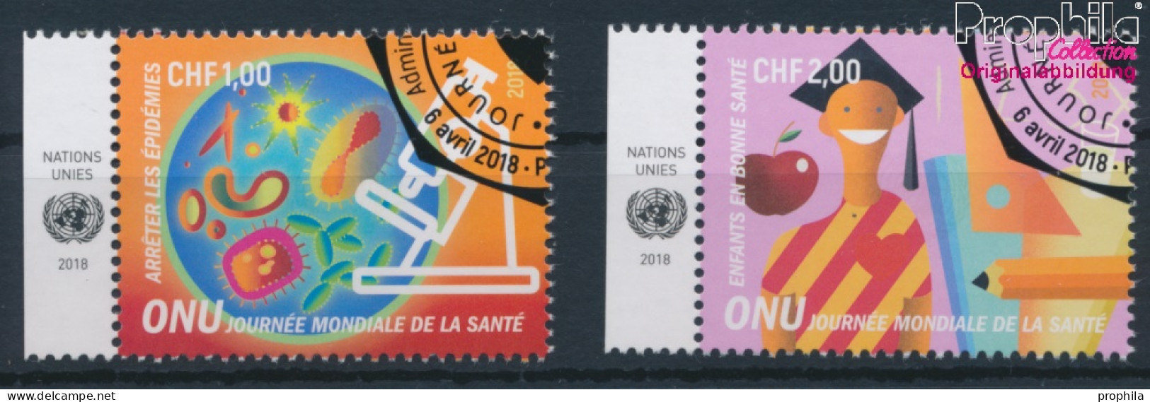 UNO - Genf 1029-1030 (kompl.Ausg.) Gestempelt 2018 Weltgesundheitstag (10196771 - Used Stamps