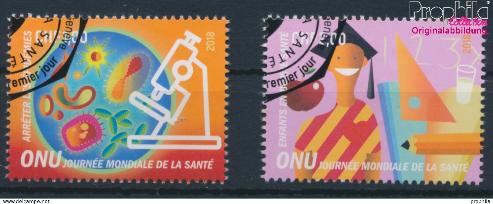 UNO - Genf 1029-1030 (kompl.Ausg.) Gestempelt 2018 Weltgesundheitstag (10196773 - Usati